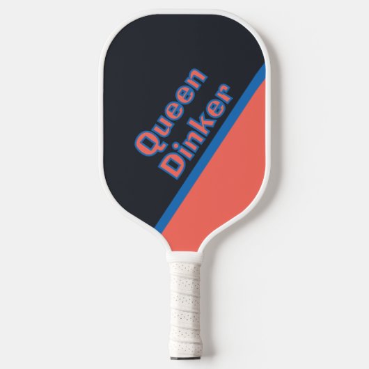 Aangepaste pret koningin Dinker gemerkte speler's Pickleball Paddle (Voorkant)