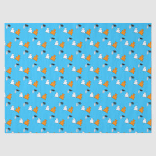 Aangepaste pret leuke dieren verjaardag tissuepapier