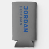 Aangepaste pret moderne koele vrijgezellenfeest zo seltzer blikjeskoeler (Achterkant)