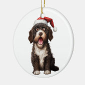 Aangepaste pret Portugese waterhond Keramisch Ornament (Links)