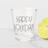 Aangepaste Prettig eindejaar Shot Glas (Voorkant)