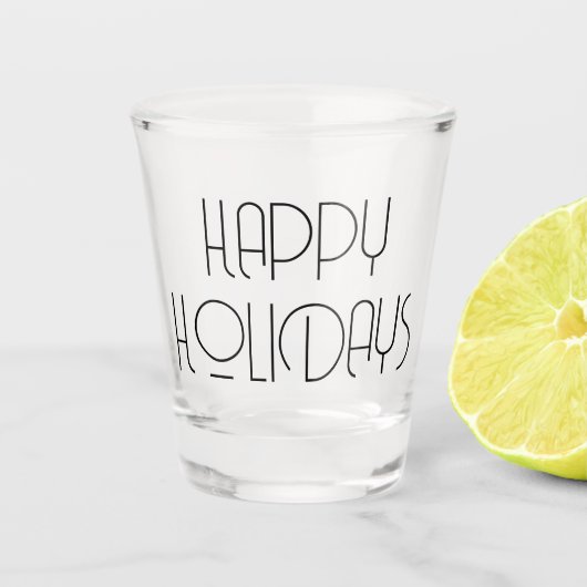 Aangepaste Prettig eindejaar Shot Glas (Voorkant)