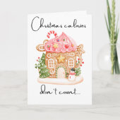 Aangepaste prettig kerstfeest peperkoek voor vrien feestdagen kaart (Voorkant)