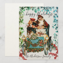 Aangepaste Prettige Feestdagen Chic Rustiek Vintag