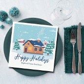 Aangepaste Prettige feestdagen Estate Company Part Servet