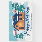 Aangepaste Prettige feestdagen Estate Company Part Spandoek (Verticaal)