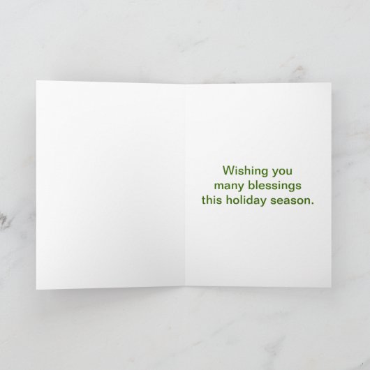 Aangepaste Prettige feestdagen Kaart (Binnen)