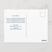 Aangepaste Prettige feestdagen Vakantie van het Re Briefkaart (Achterkant)