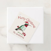 Aangepaste Prettige feestdagen voor kerststaarten Bedankjes Labels (In situ)