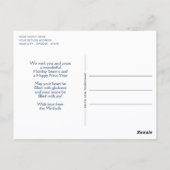 Aangepaste Prettige feestdagen Winter Wonderland W Briefkaart (Achterkant)