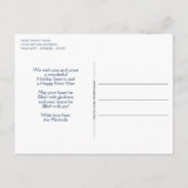Aangepaste Prettige feestdagen Winter Wonderland W Briefkaart (Achterkant)