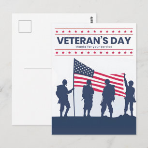 Aangepaste Prettige Veteranendag! Dank U Kaarten 2