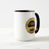 Aangepaste Pride Gouden Badge - Personaliseerbare Mok (Voorkant rechts)