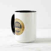 Aangepaste Pride Gouden Badge - Personaliseerbare Mok (Voorkant links)