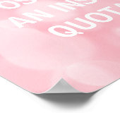 Aangepaste prijsopgave, aangepast poster, roze bel poster (Hoek)