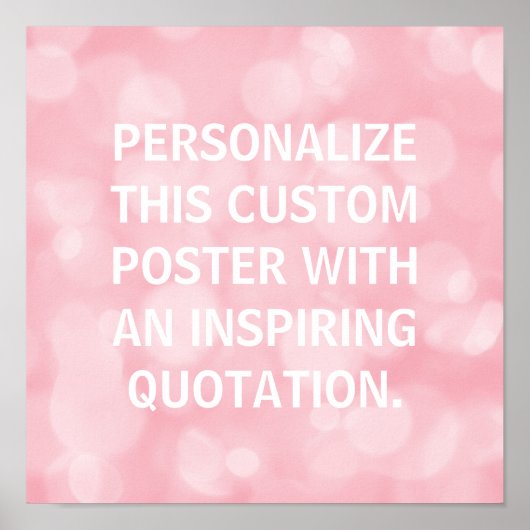 Aangepaste prijsopgave, aangepast poster, roze bel poster (Voorkant)