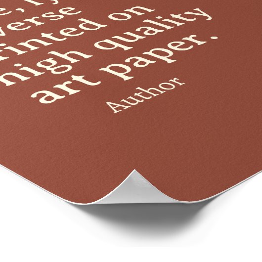 Aangepaste prijsopgave afdrukken, aangepaste tekst poster (Hoek)