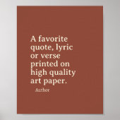 Aangepaste prijsopgave afdrukken, aangepaste tekst poster (Voorkant)