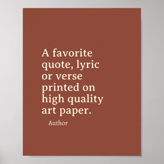 Aangepaste prijsopgave afdrukken, aangepaste tekst poster (Voorkant)