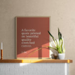 Aangepaste prijsopgave afdrukken, aangepaste tekst poster<br><div class="desc">Aangepaste prijsaanduiding afdrukken met kleurenachtergrond. Pas het citaat,  lyrische,  bijbelvers of ander gezegde aan. Verander de doopvont en de tekst in uw creëer van een soort gift die het hart zal raken.</div>