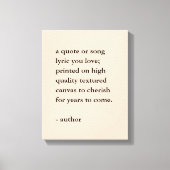 Aangepaste prijsopgave afdrukken op Canvas (Voorkant)