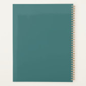 Aangepaste prijsopgave, blauwgroen planner (Achterkant)