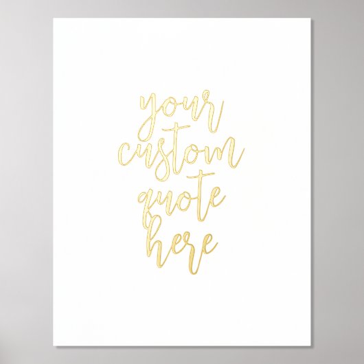 Aangepaste prijsopgave Gold Folie Afdrukken (Voorkant)