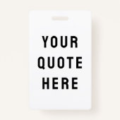 Aangepaste prijsopgave Hier Aangepaste tekstnaam Badge (Voorkant)