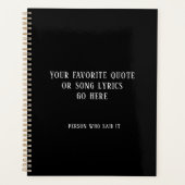 Aangepaste prijsopgave of songtekst planner (Voorkant)