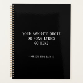 Aangepaste prijsopgave of songtekst planner