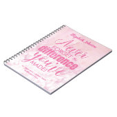 Aangepaste prijsopgave roze notitieboek (Linkerzijde)