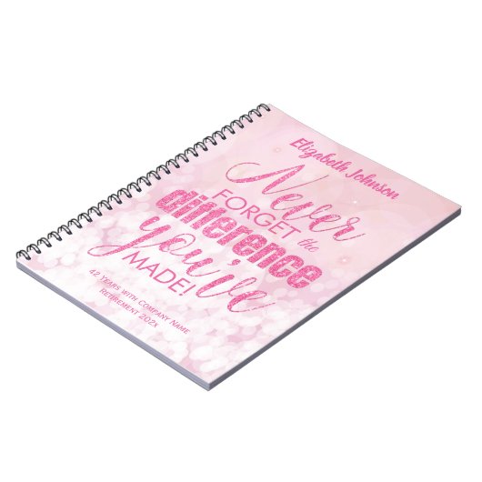 Aangepaste prijsopgave roze notitieboek (Linkerzijde)