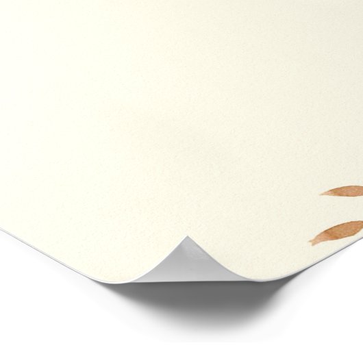 Aangepaste prijsopgave voor herfst, aangepast poster (Hoek)