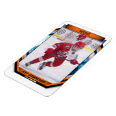 Aangepaste Prime Oranje & Navy IJshockey Fotomagne Magneet (Linkerzijde)