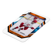 Aangepaste Prime Oranje & Navy IJshockey Fotomagne Magneet (Linkerzijde)