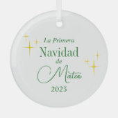 Aangepaste Primera Navidad Ornament (Voorkant)