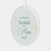 Aangepaste Primera Navidad Ornament (Voorkant links)