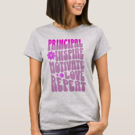 Aangepaste Principal Inspire Motivate Love T-shirt