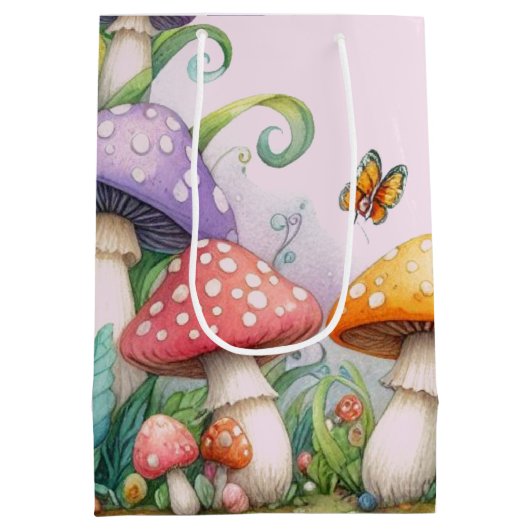 Aangepaste Prinses Fee Meisje Verjaardag Fairycore Medium Cadeauzakje (Achterkant)