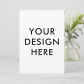 Aangepaste print 5x7 uitnodiging (Staand voorkant)