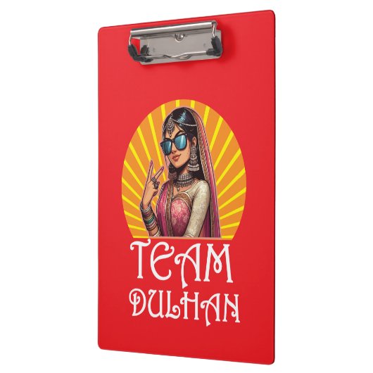 Aangepaste Print Desi Wedding Shaadi Vibes Klembord (Links)