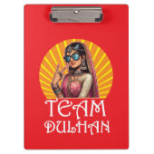 Aangepaste Print Desi Wedding Shaadi Vibes Klembord (Voorkant)