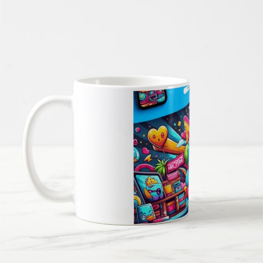 Aangepaste print-on-demand creaties: koffie Mok (Links)