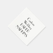 Aangepaste Print Wedding Party Papieren servetten (Hoek)
