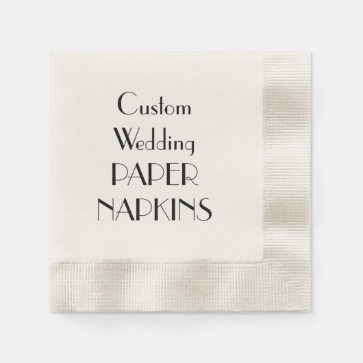 Aangepaste Print Wedding Party Papieren servetten (Voorkant)