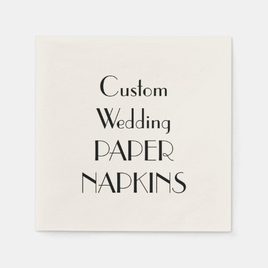 Aangepaste Print Wedding Party Papieren servetten (Voorkant)