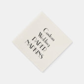Aangepaste Print Wedding Party Papieren servetten (Hoek)