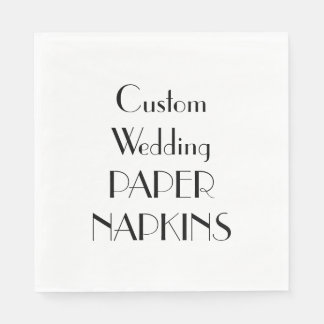 Aangepaste Print Wedding Party Papieren servetten