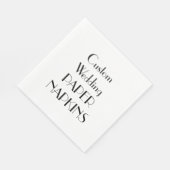 Aangepaste Print Wedding Party Papieren servetten (Hoek)