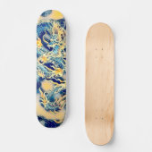 Aangepaste printkaart voor antieke dragon Scroll E Skateboard (Voorkant)